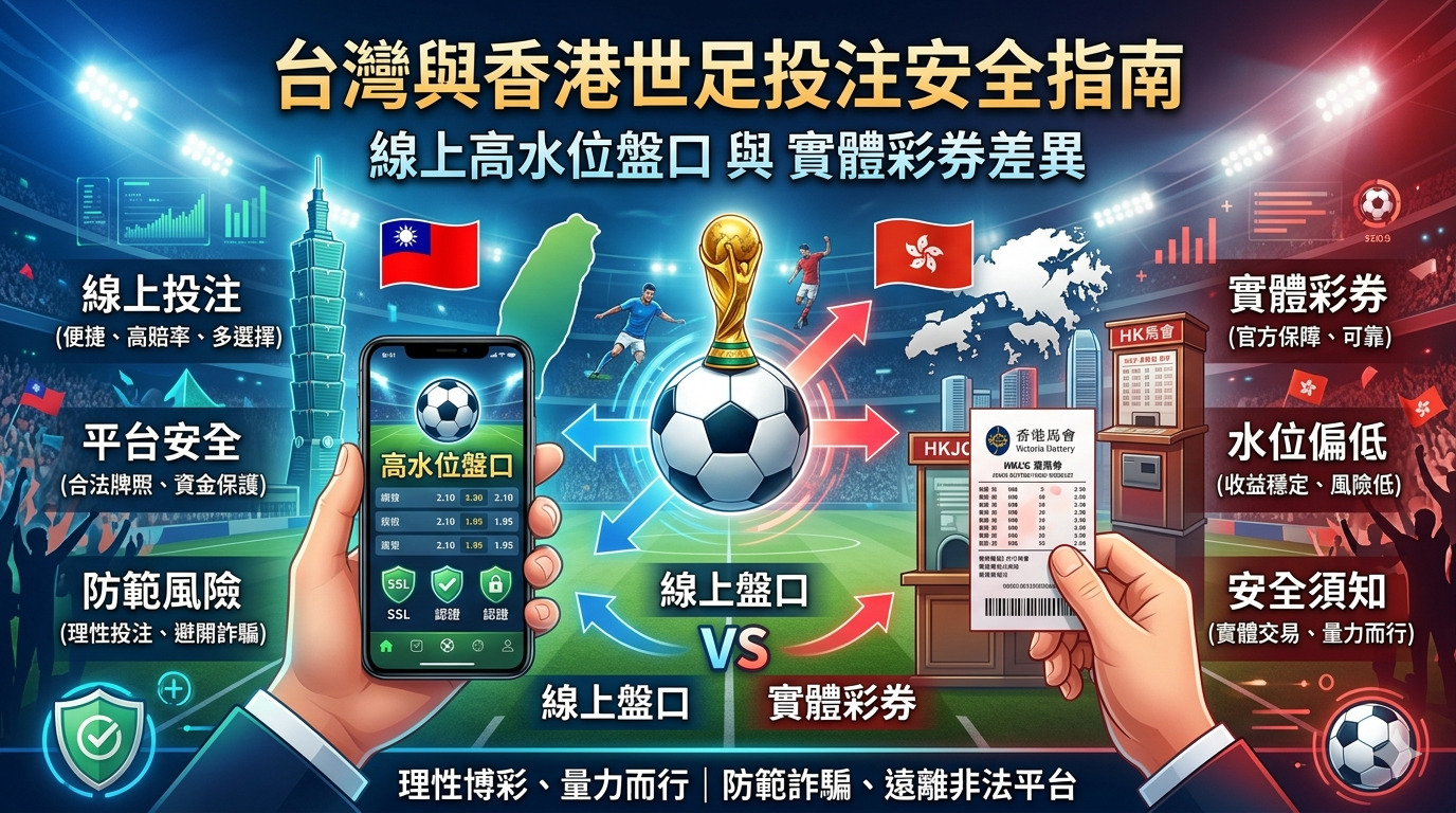 台灣與香港世足投注安全指南｜線上高水位盤口與實體彩券差異