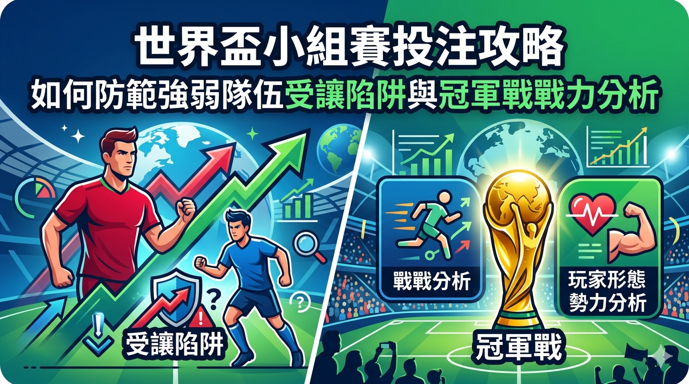 世界盃小組賽投注攻略｜如何防範強弱隊伍受讓陷阱與冠軍戰戰力分析