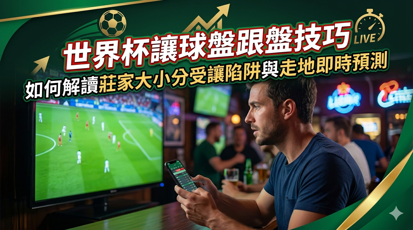 世界杯讓球盤跟盤技巧｜如何解讀莊家大小分受讓陷阱與走地即時預測