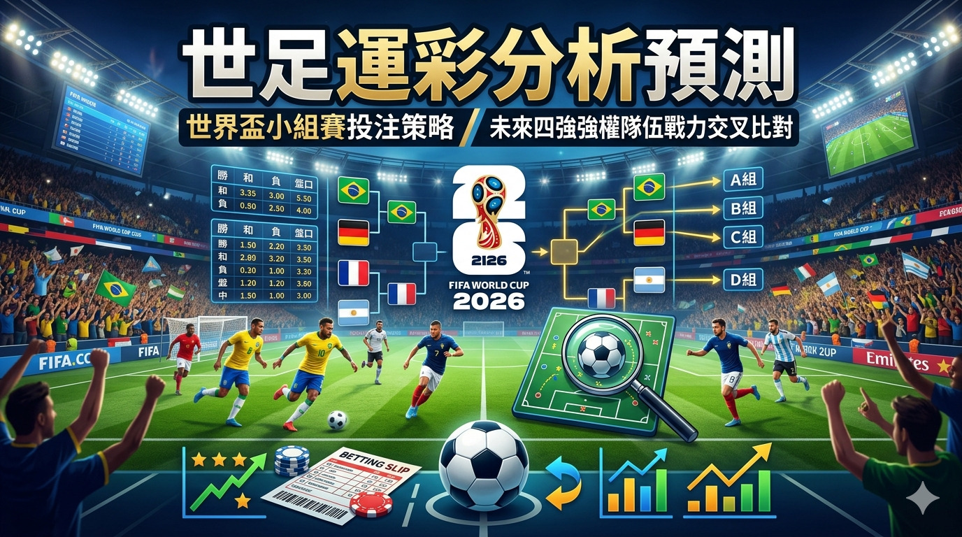 世足運彩分析預測｜世界盃小組賽投注策略與未來四強強權隊伍戰力交叉比對