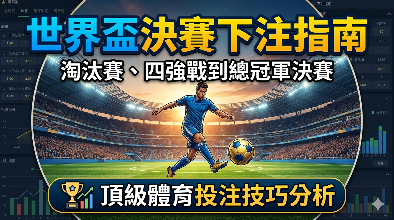 世界盃決賽下注指南｜淘汰賽、四強戰到總冠軍決賽的頂級體育投注技巧分析