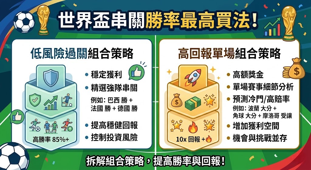 拆解低風險過關組合與高回報單場組合策略