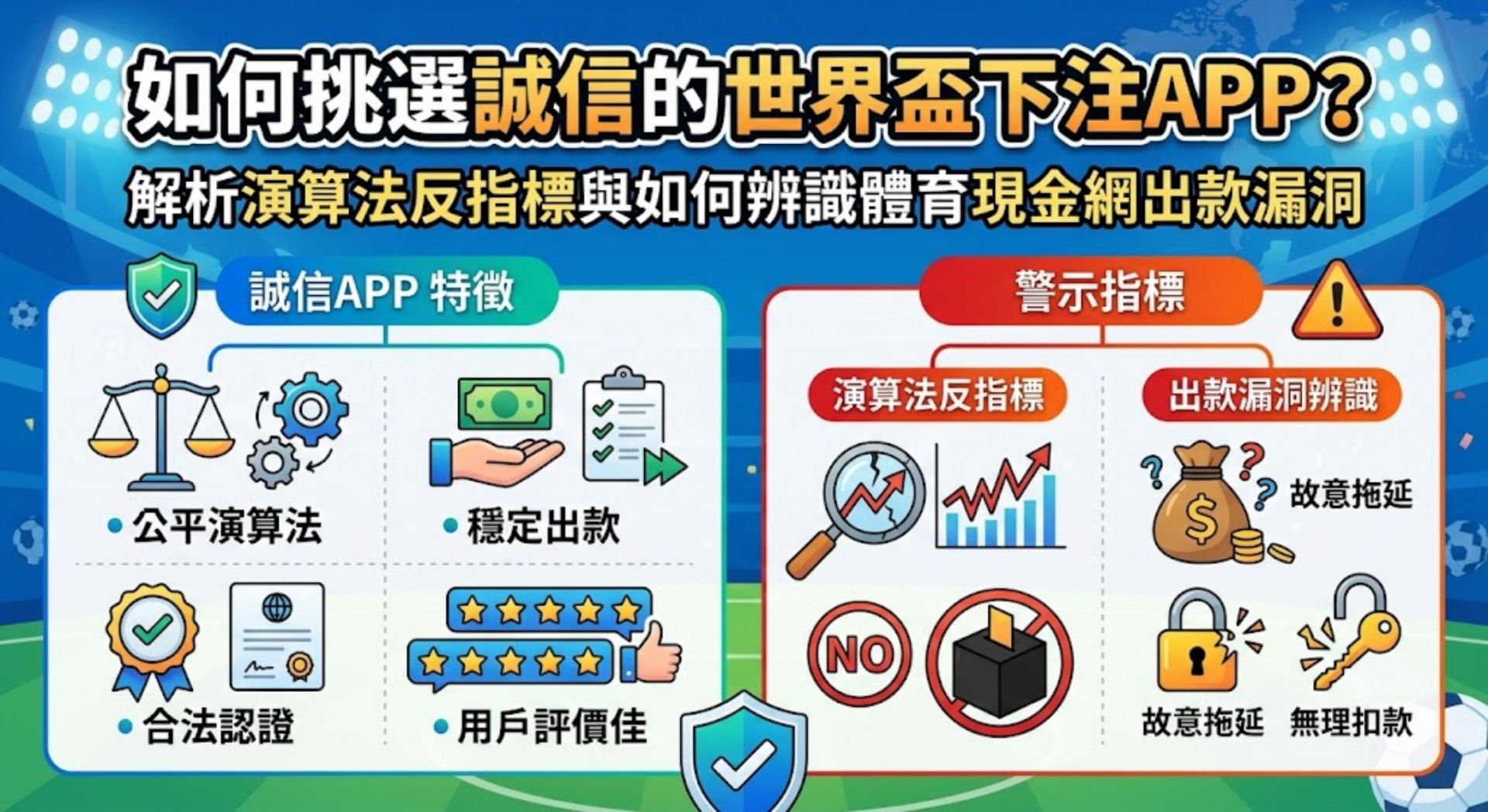 如何挑選誠信的世界盃下注APP?