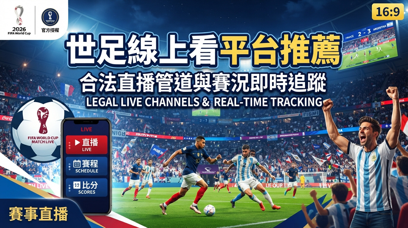 世足線上看平台推薦：合法直播管道與賽況即時追蹤